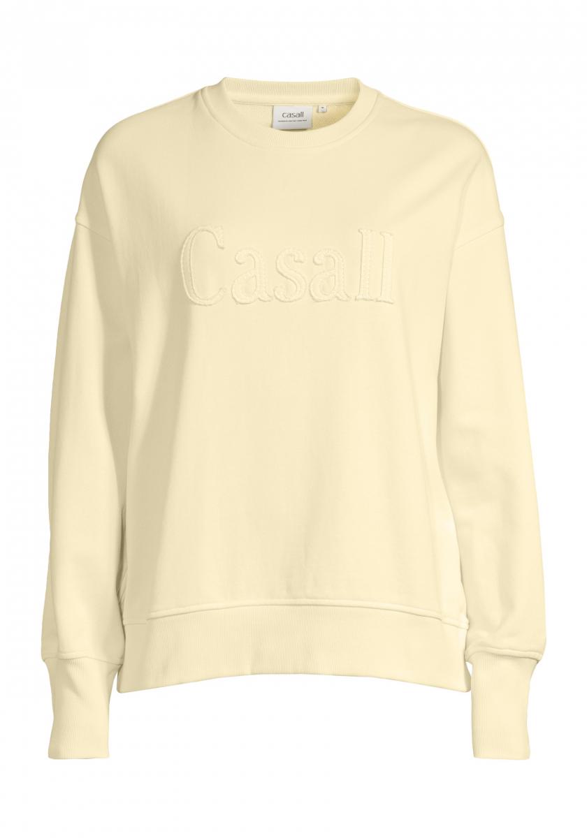 Casall  Terry Spring Graphic Crew, yellow