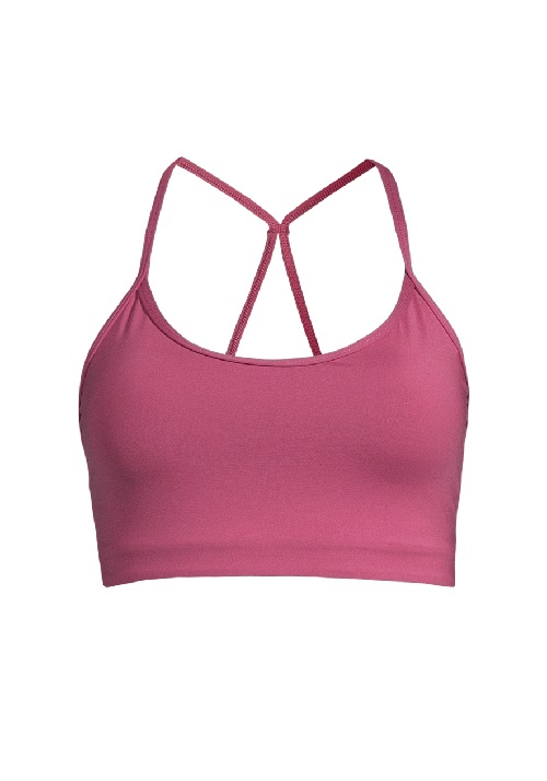 Casall  Sleek Strappy Sports Bra, ruby blush