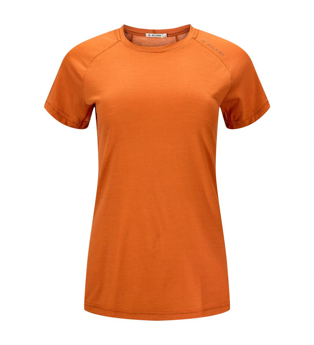 Aclima  Lightwool 140 Trail Tee W´S, apricot orange