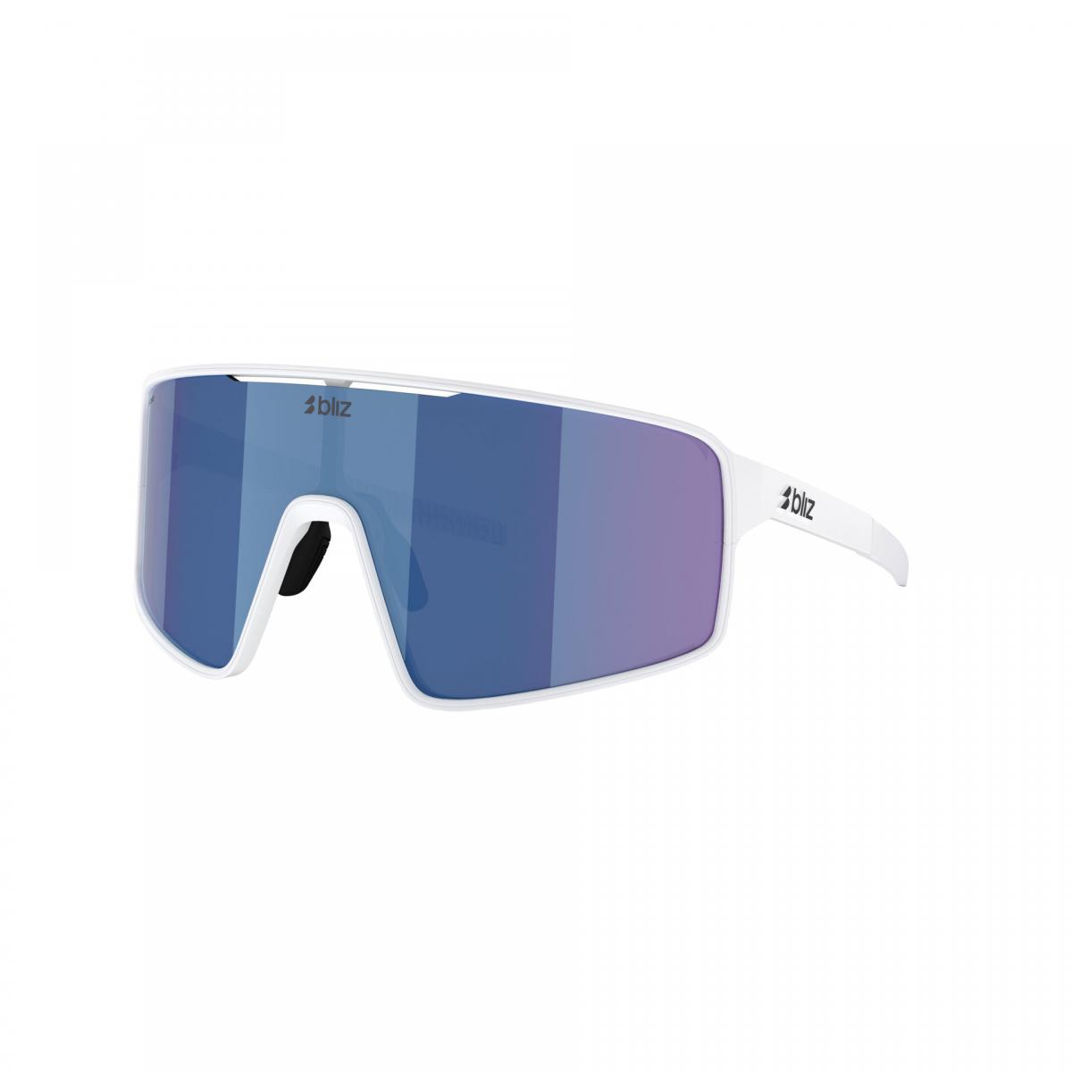 Bliz  P001S, white/grey blue mirror