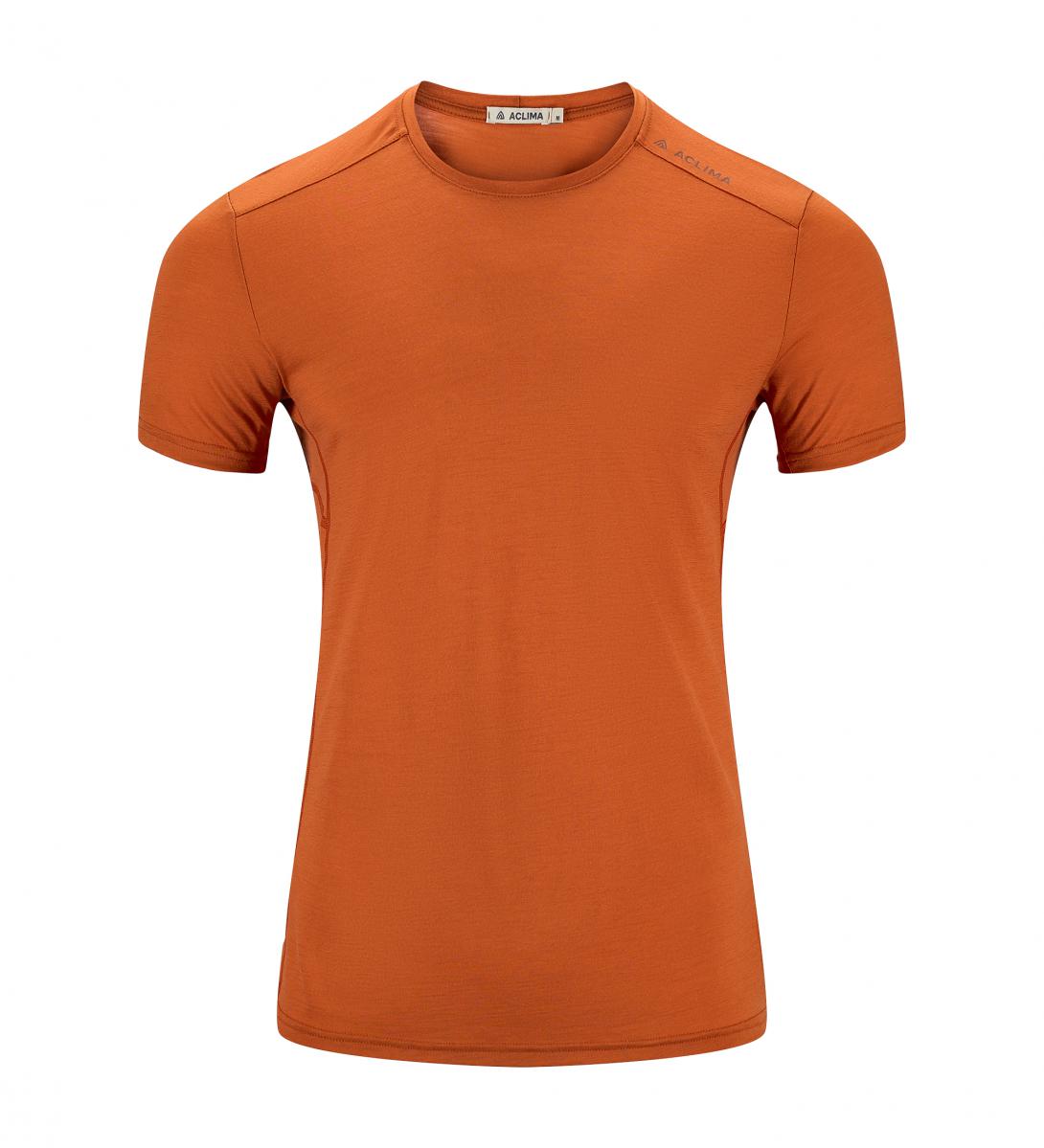 Aclima  Lightwool 140 Trail Tee M´S, apricot orange