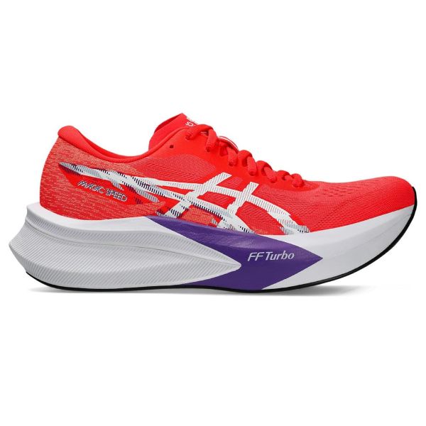 Asics  Magic Speed 4 dame, flash red/white