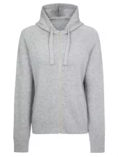 WoolLand  Justatinden Knitted Jacket woman, light grey melange