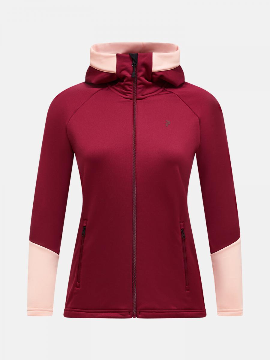 Peak Performance  W Rider Essentials Zip Hood, vertical zenith