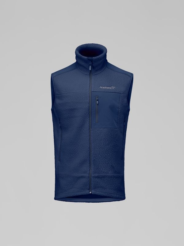 Norrøna Trollveggen warm3 vest M`s, Indigo Night