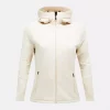 Peak Performance W Rider Essentials Zip Hood, Sand Fog