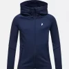 Peak Performance  Jr Rider Essentials Zip Hood, blue shadow