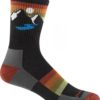 Darn Tough  Sunset Ridge Micro Crew Lightweight With Cushion, charcoal