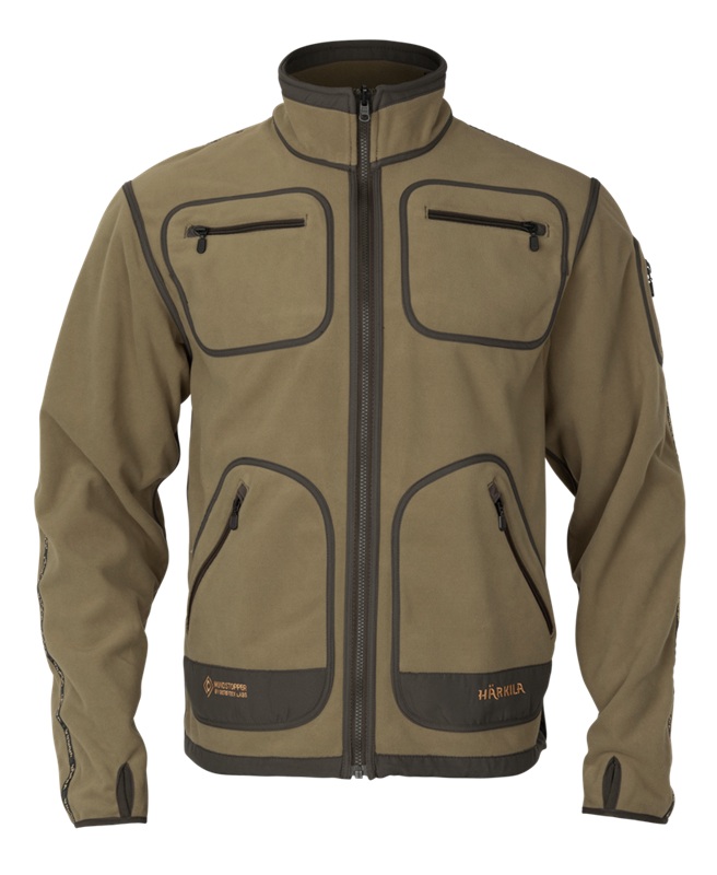 Härkila Kamko Fleecejakke, dark antique bronze/ willow green