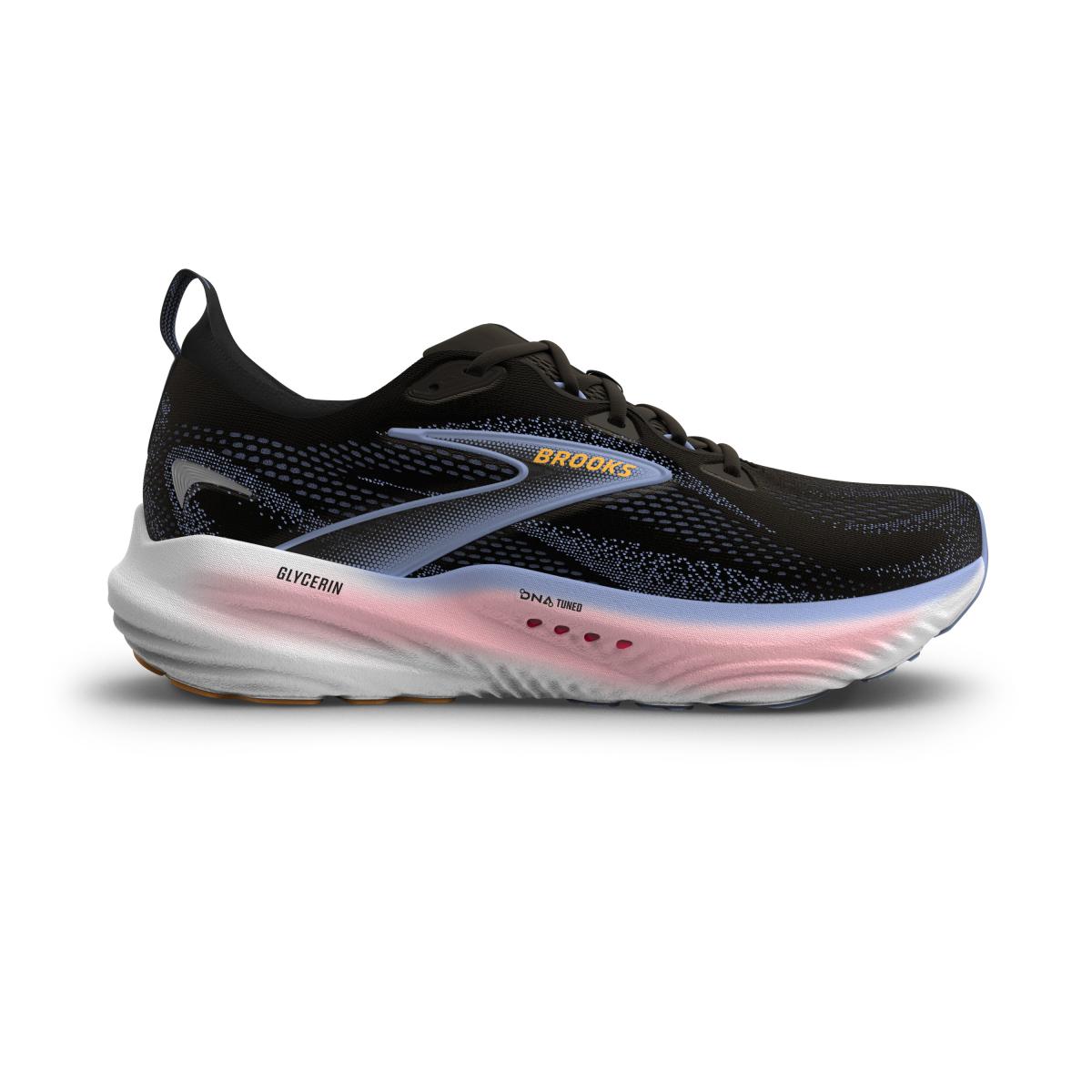 Brooks  Glycerin 22 dame, Black/ Blue Heron/ Orange