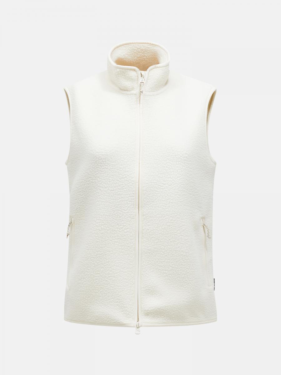 Peak Performance  W Pile Vest, Vintage White