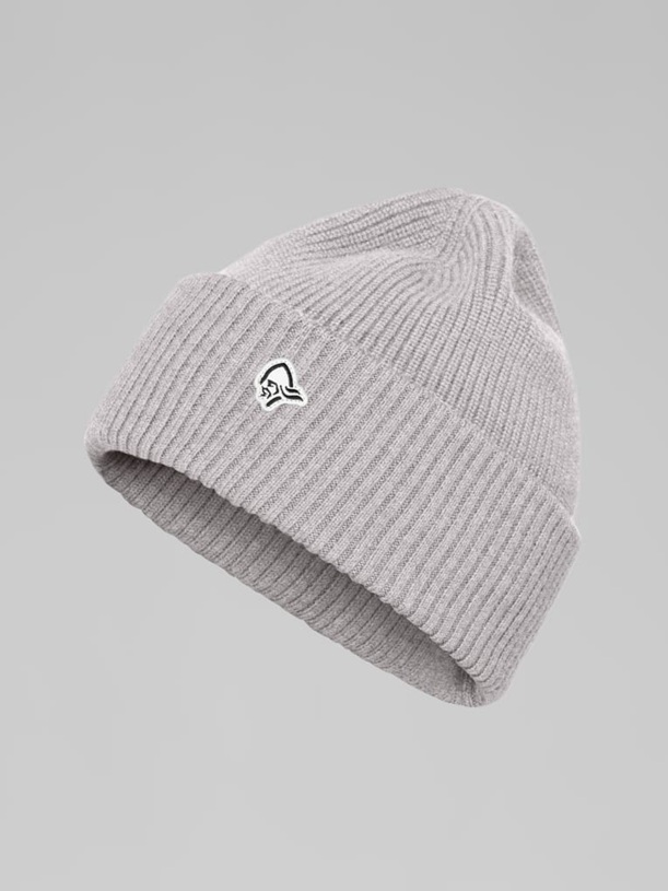 Norrøna /29 Heavy merinoUll contrast Beanie, grey melange