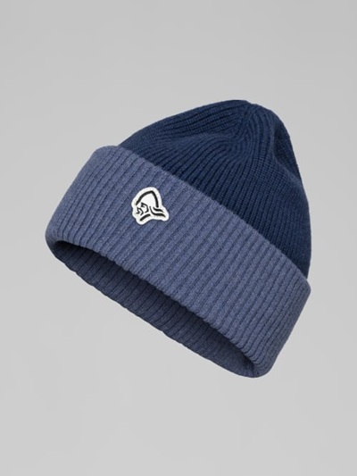 Norrøna /29 heavy merinoUll contrast Beanie, indigo night