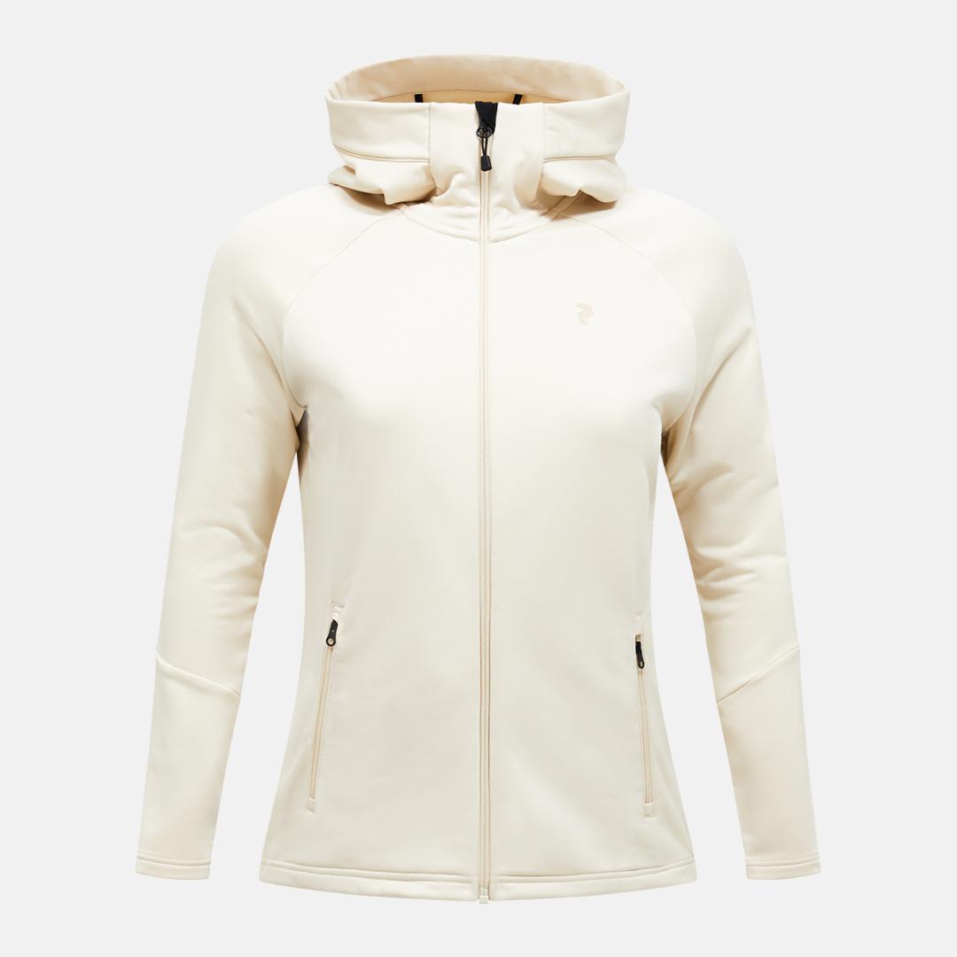 Peak Performance  W Rider Essentials Zip Hood, Sand Fog