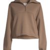 Casall  Easy Half Zip Sweater, khaki