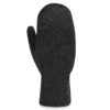 Aclima  Reborn Felted Mittens, dark grey mel