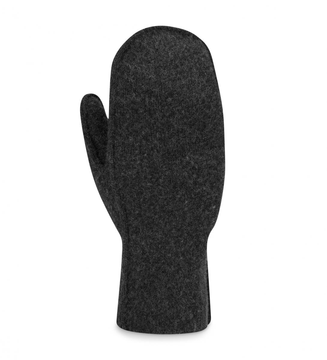 Aclima  Reborn Felted Mittens, dark grey mel