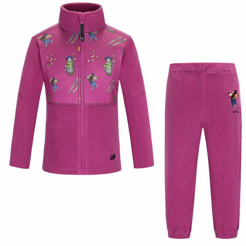 Skogstad  K Alvdal Microfleece Sett, rosa