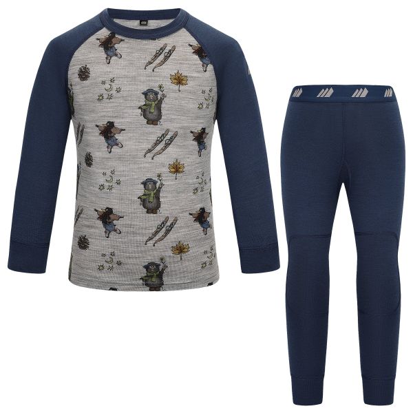 Skogstad  K Månelyst Merinoull Sett, blå