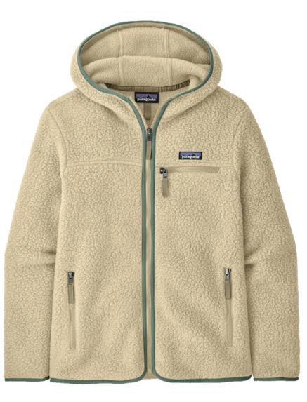 Patagonia  W´S Retro Pile Hoody, natural/ green
