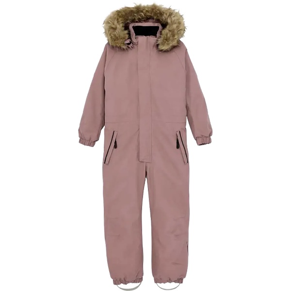 Color Kids Coverall W Fake Fur, antler