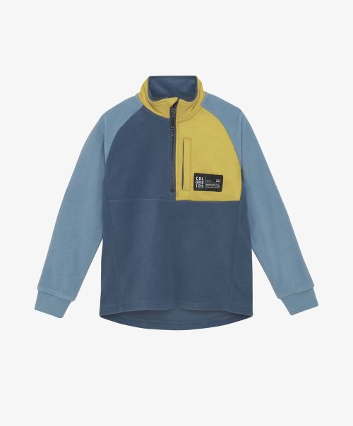 Color Kids Fleece Jacket, vintage indigo