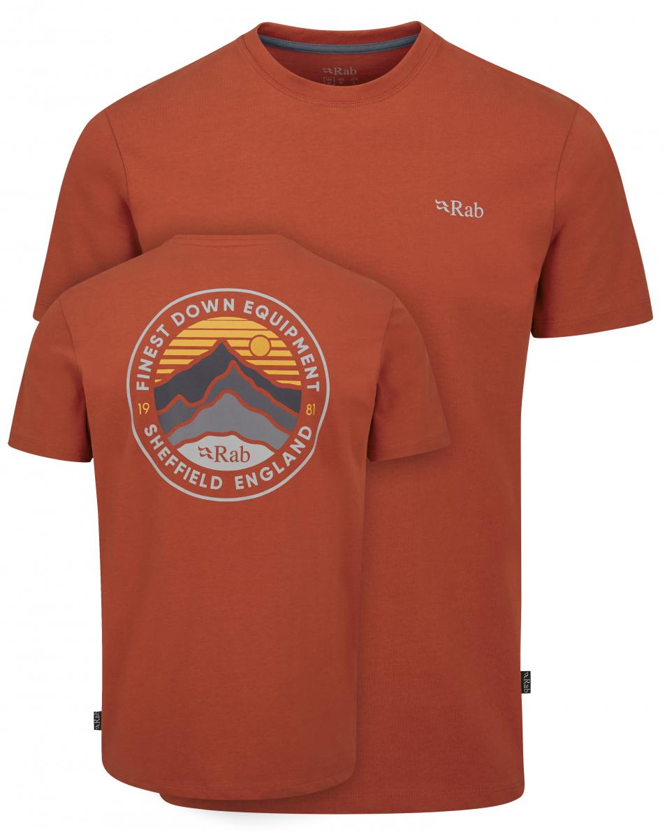 Rab  Basecamp 3 Peak Tee, red clay