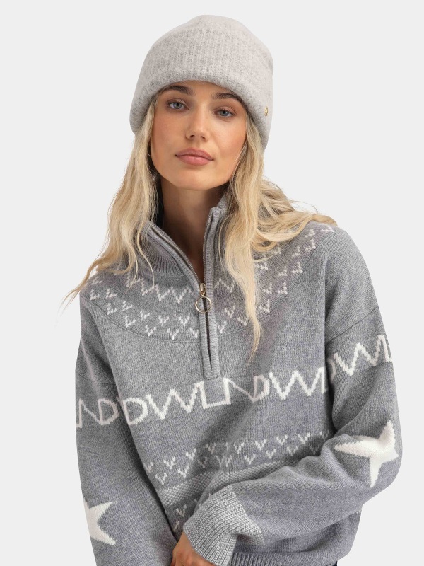 Woolland Raulandtind knitted hat, grey melange