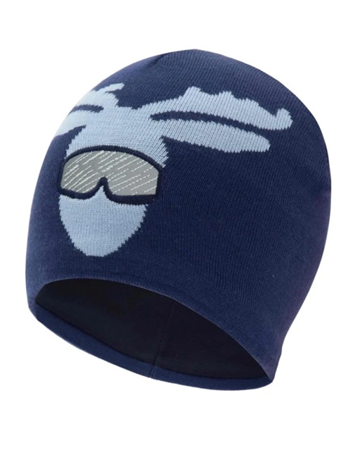 Woolland Bærum lue med refleks barn, lake blue