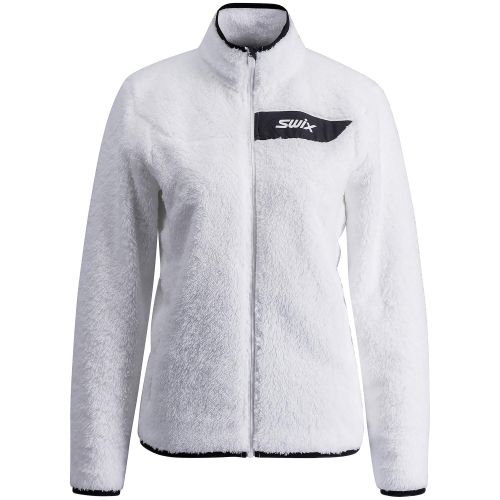 Swix  Infinity Pile Midlayer Full Zip W, bright white