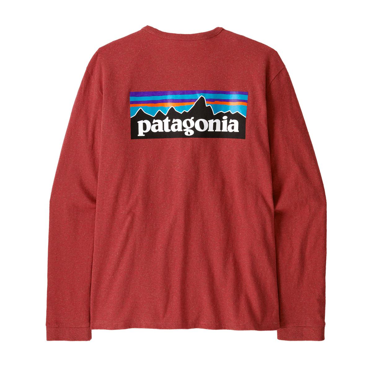 Patagonia  W´S L/S P-6 Logo Responsibili-Tee, potters red