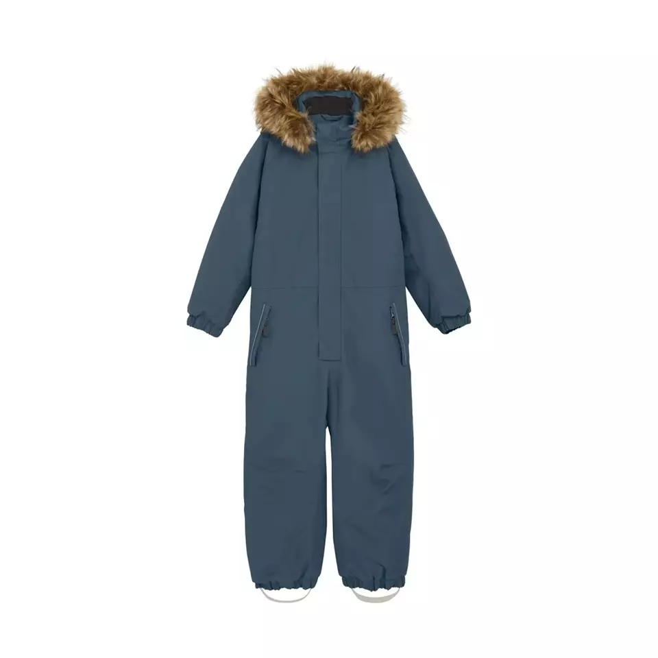 Color Kids  Coverall W. Fake Fur, stormy weather