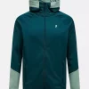 Peak Performance  M Rider Essentials Zip Hood, Ponderosa Pine