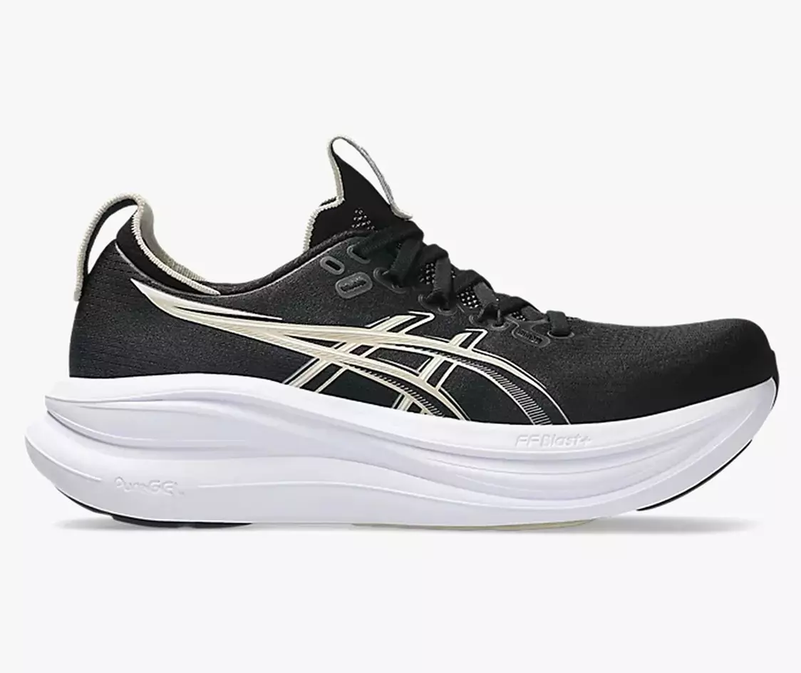 Asics Gel-Nimbus 28 Dame, Black/ Feather Grey