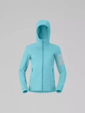 Norrøna Falketind warm2 stretch Hood W's, brittany blue