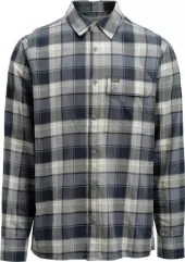 Lundhags  Järpen Plaid Flannel Shirt, dark sky blue