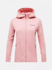 Peak Performance  W Light Zip Hood, warm blush