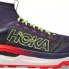 Hoka M Tecton X3, squid ink/ neon flame