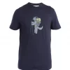 Icebreaker  Men Merino 150 Tech Lite Iii Ss Tee Tech Head, midnight navy