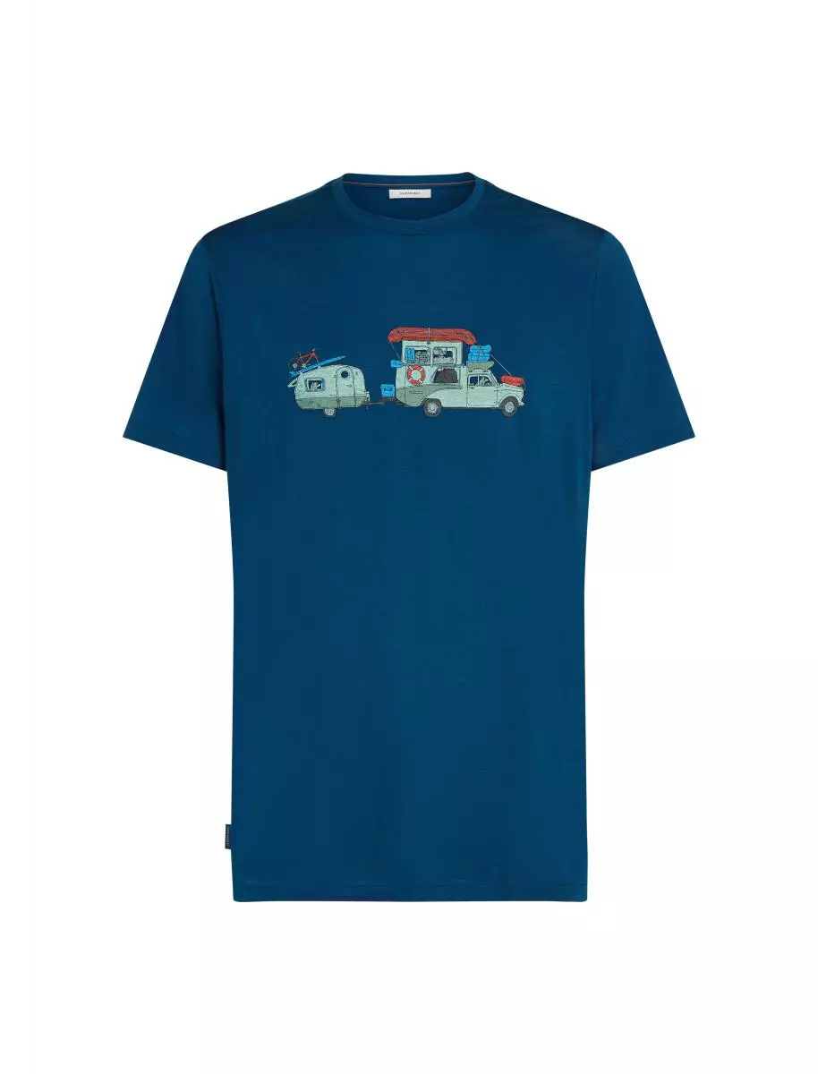 Icebreaker M Mer 150 Tech Lite Ss Tee Transportage, atlantis