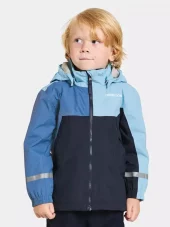 Didriksons  Pilvi Kids Jacket 2, light sea blue