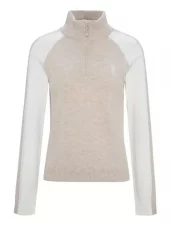 WoolLand  Risdalsfjellet Knitted Sweater Woman, driftwood