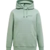 Peak Performance  M Original Small Logo Hoodie, green valley