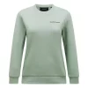 Peak Performance  W Original Small Logo Crew, green valley