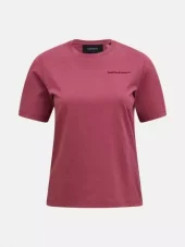 Peak Performance  W Original Small Logo Tee, Wild Rouge