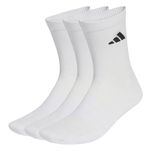 Adidas C Essential Crew 3p bomullssokker, hvit