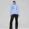 Norrøna W's Trollvegen warm3 Jakke hood, cashmere blue/ allure