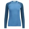 Aclima Warmwool Crewneck W´S, blue fusion/ midnight navy