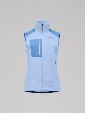 Norrøna W's Trollveggen warm3 Vest, cashmere Blue/Allure