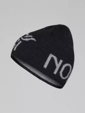 Norrøna /29 mid merinoull logo beanie, caviar melange
